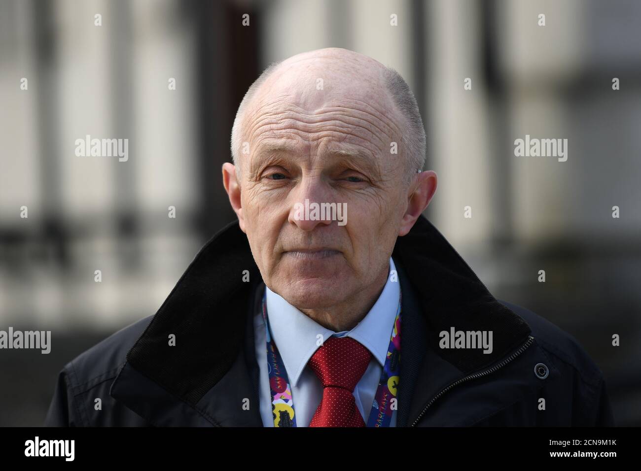 Michael Wardlow Chief Commissioner of the Equality Commission arrives at a Supreme Court hearing in Laganside courts in Belfast, Northern Ireland, May 2, 2018. REUTERS/Clodagh Kilcoyne Stock Photo