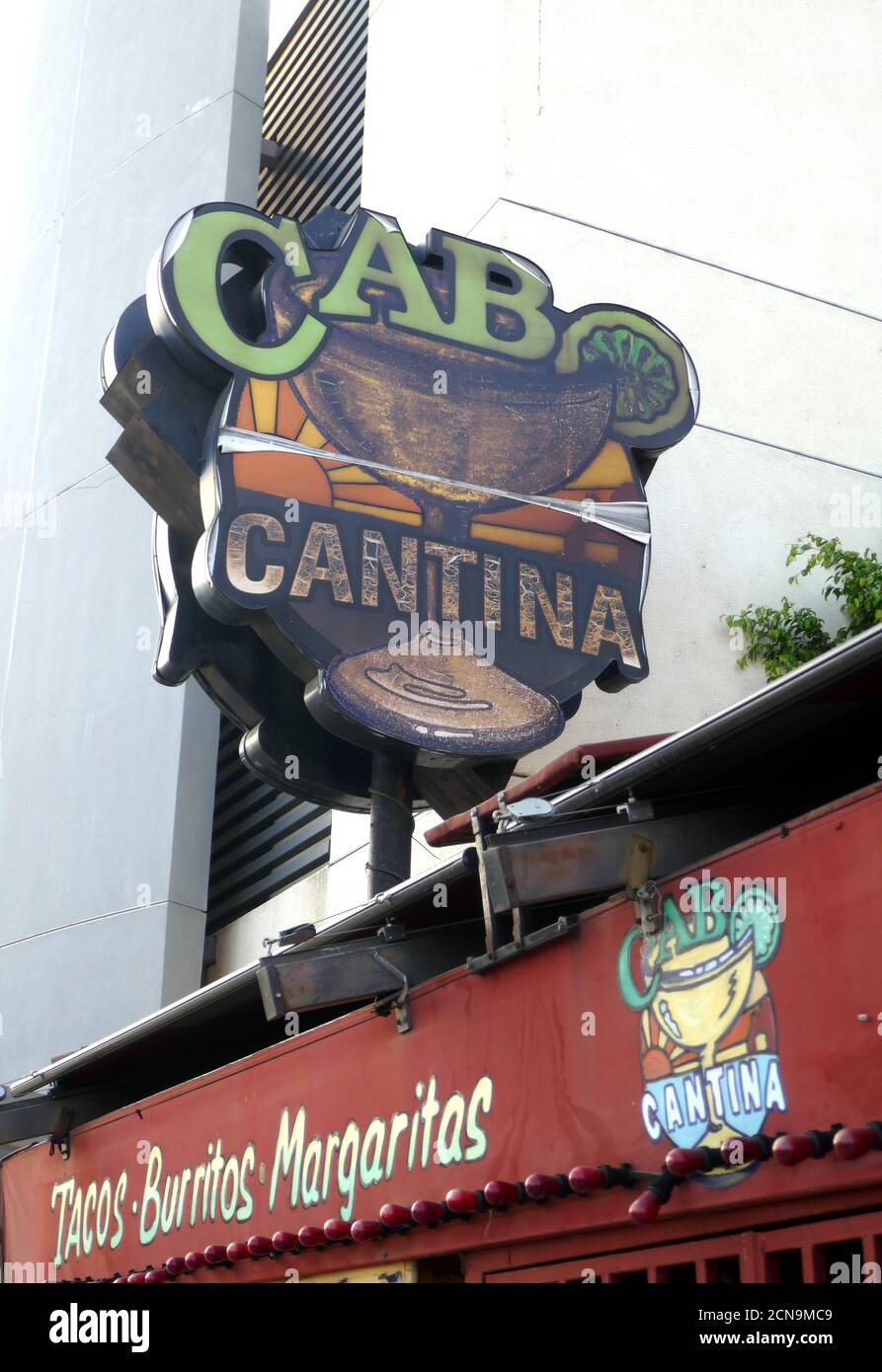 Los Angeles, California, USA 17th September 2020 A general view of Cabo Cantina Restaurant where 'Annie Hall' filmed on Sunset Blvd on September 17, 2020 in Los Angeles, California, USA. Photo by Barry King/Alamy Stock Photo Stock Photo