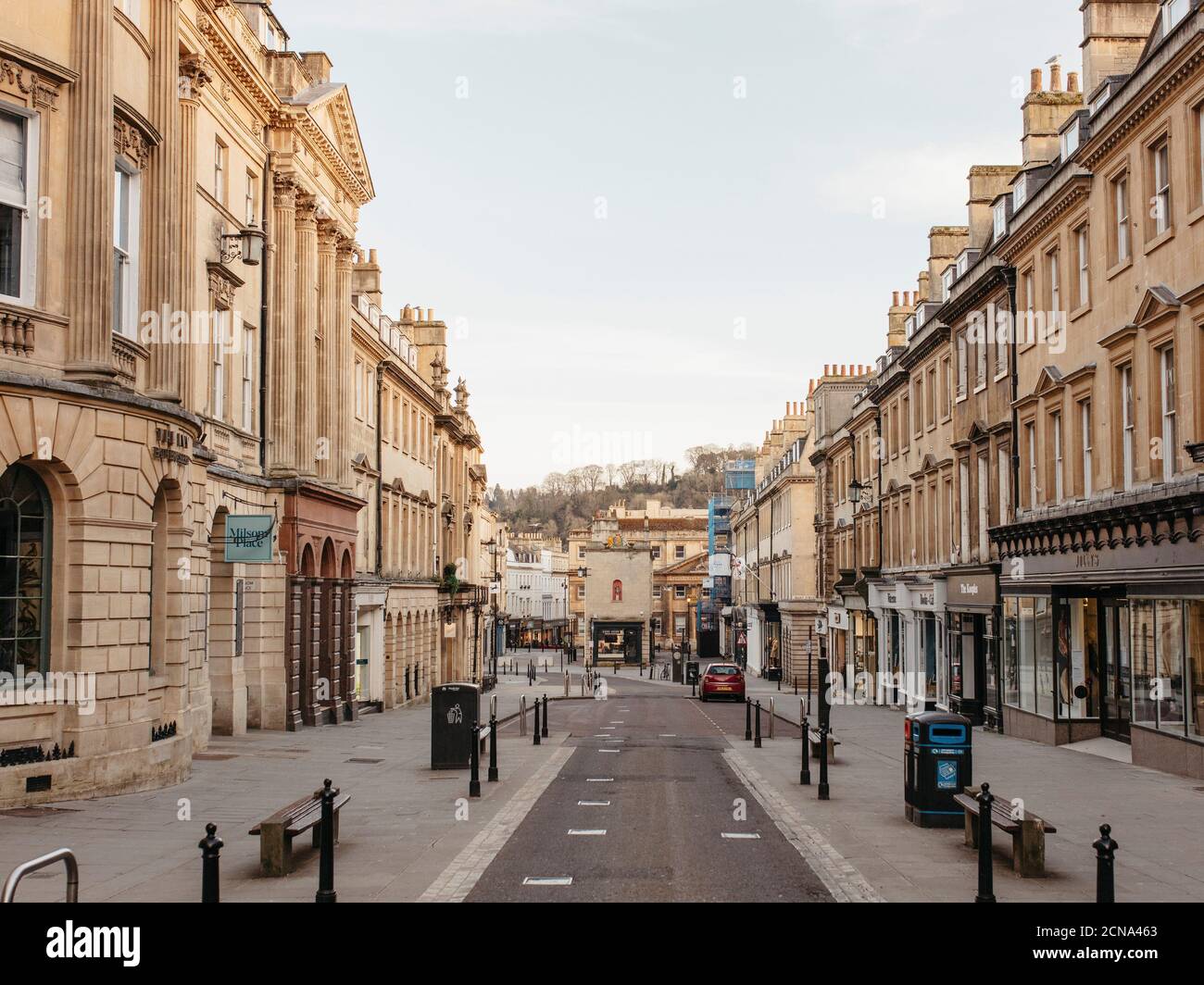 Empty main street hi-res stock photography and images - Alamy