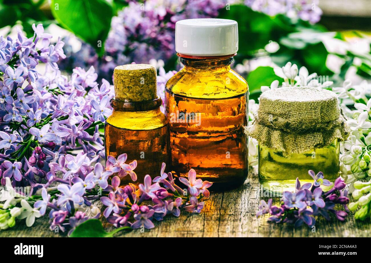 Lilac Essential Oil Stock Photo - Alamy
