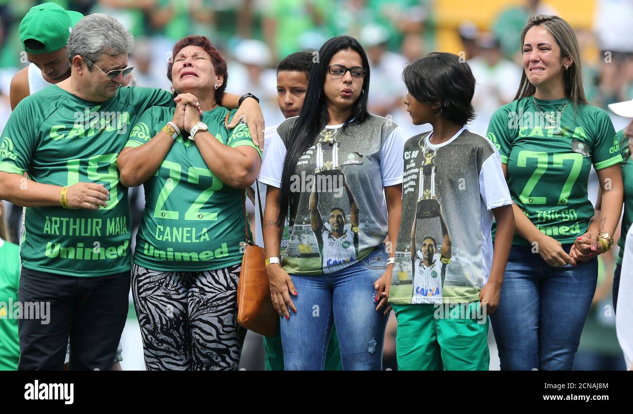 Football Soccer Chapecoense V Palmeiras Charity Match Arena Conda Chapeco Brazil 21 1 17 Relatives Of