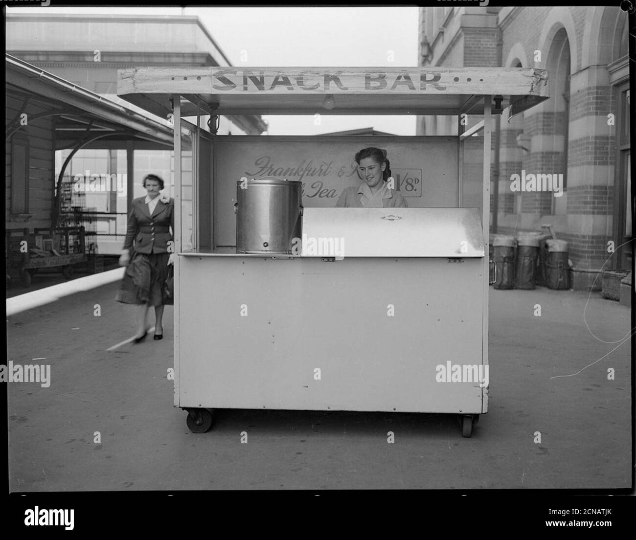 Snack bar station Black and White Stock Photos & Images Alamy