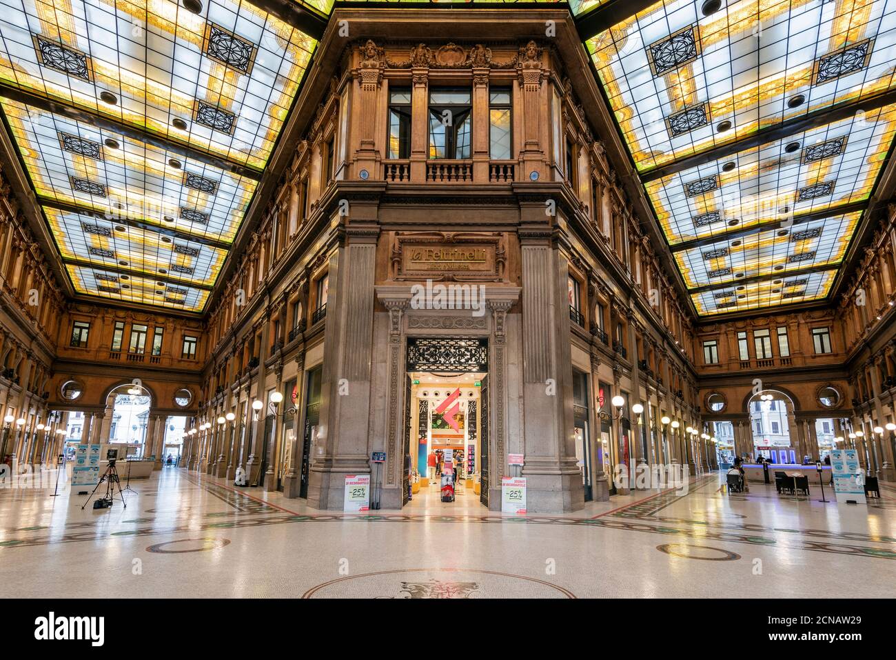Galleria Alberto Sordi shopping arcade, Rome, Lazio, Italy Stock Photo