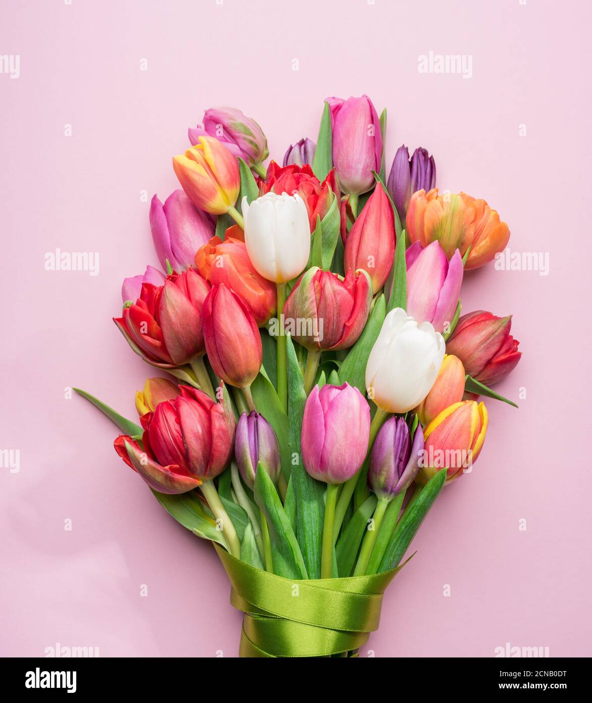 Colorful bouquet of tulips on white background. Spring background Stock ...
