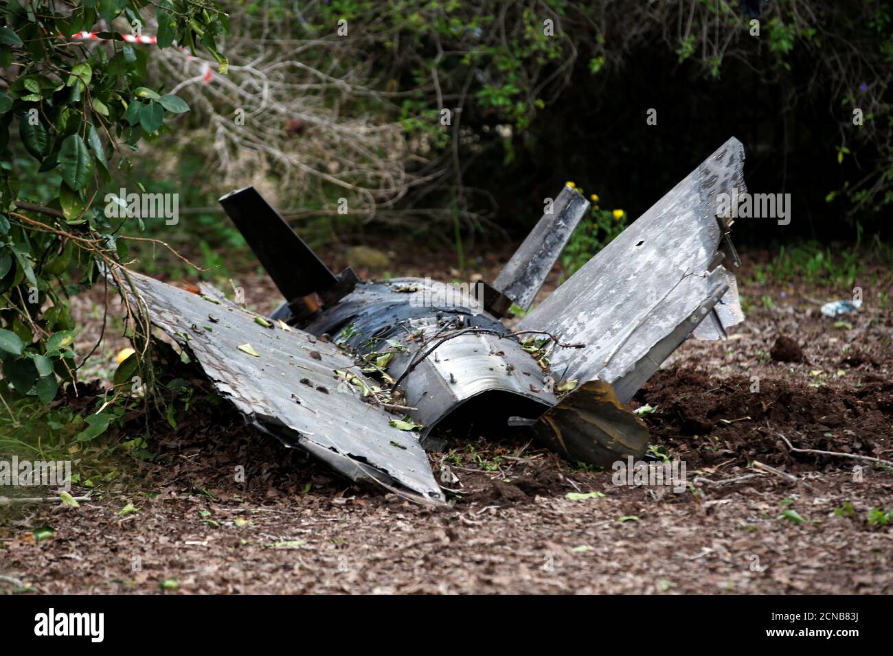 Fragments Of A Syrian Anti Aircraft Missile Found In Alonei Abba About 2 Miles 3 2 Km From Where The Remains Of A Crashed F 16 Israeli War Plane Were Found At The Village Of