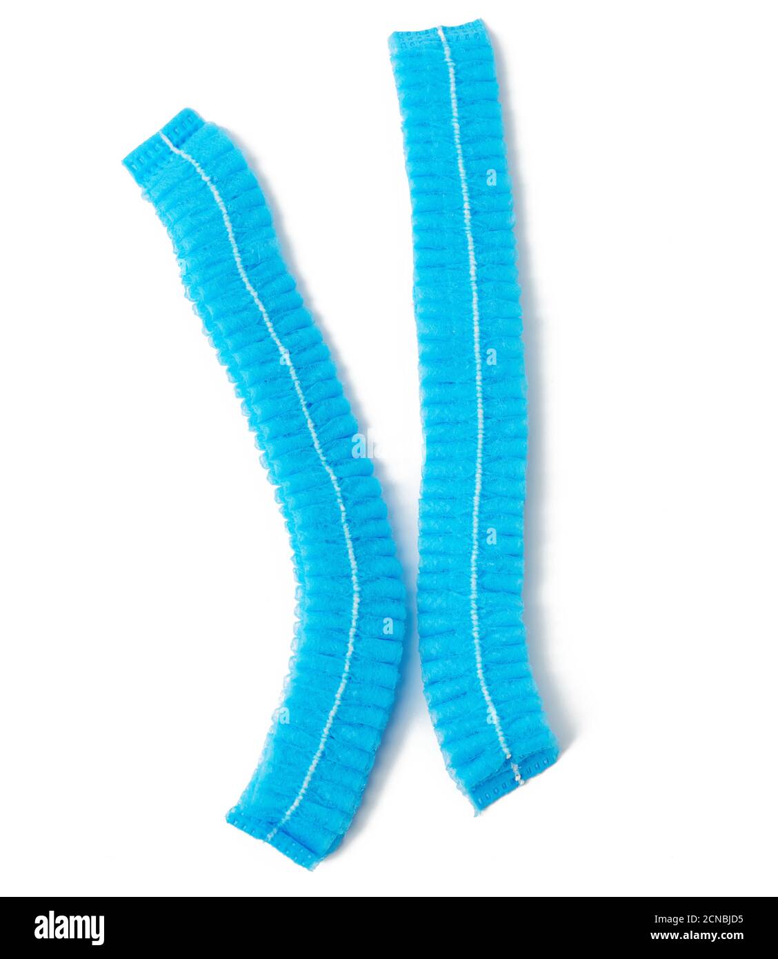 disposable medical head caps isolated on white background Stock Photo