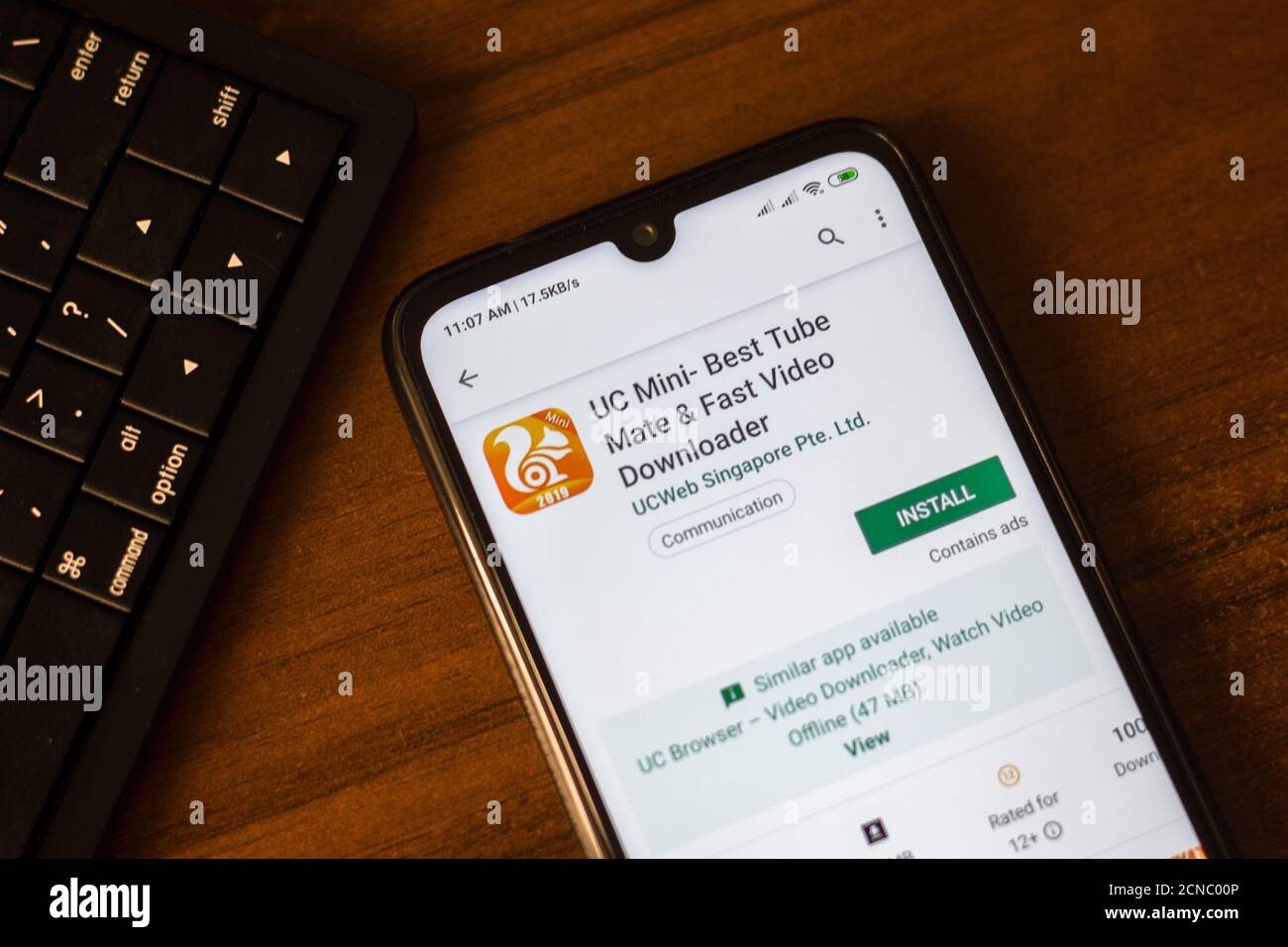 Ivanovsk Russia June 26 19 Uc Mini Best Tube Mate And Fast Video Downloader App On The Display Of Smartphone Or Tablet Stock Photo Alamy