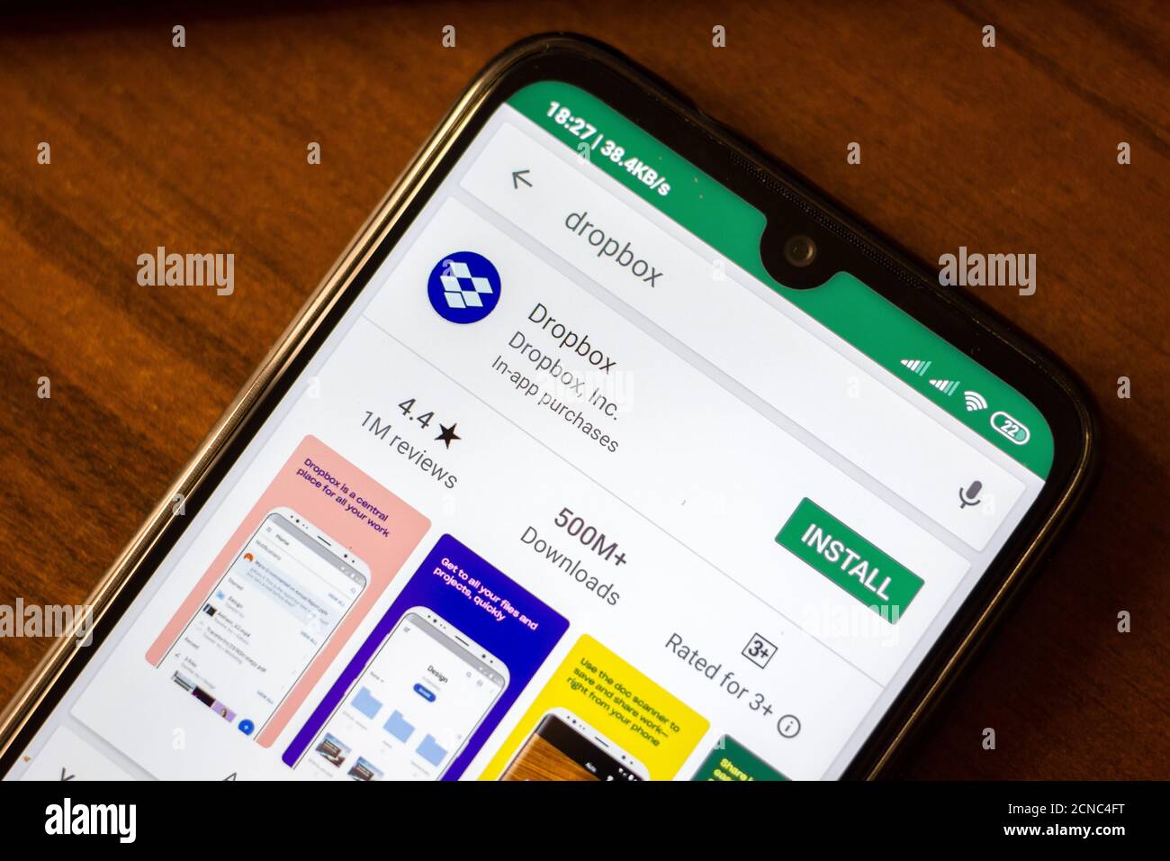 Dropbox smartphone app icon hi-res stock photography and images - Alamy