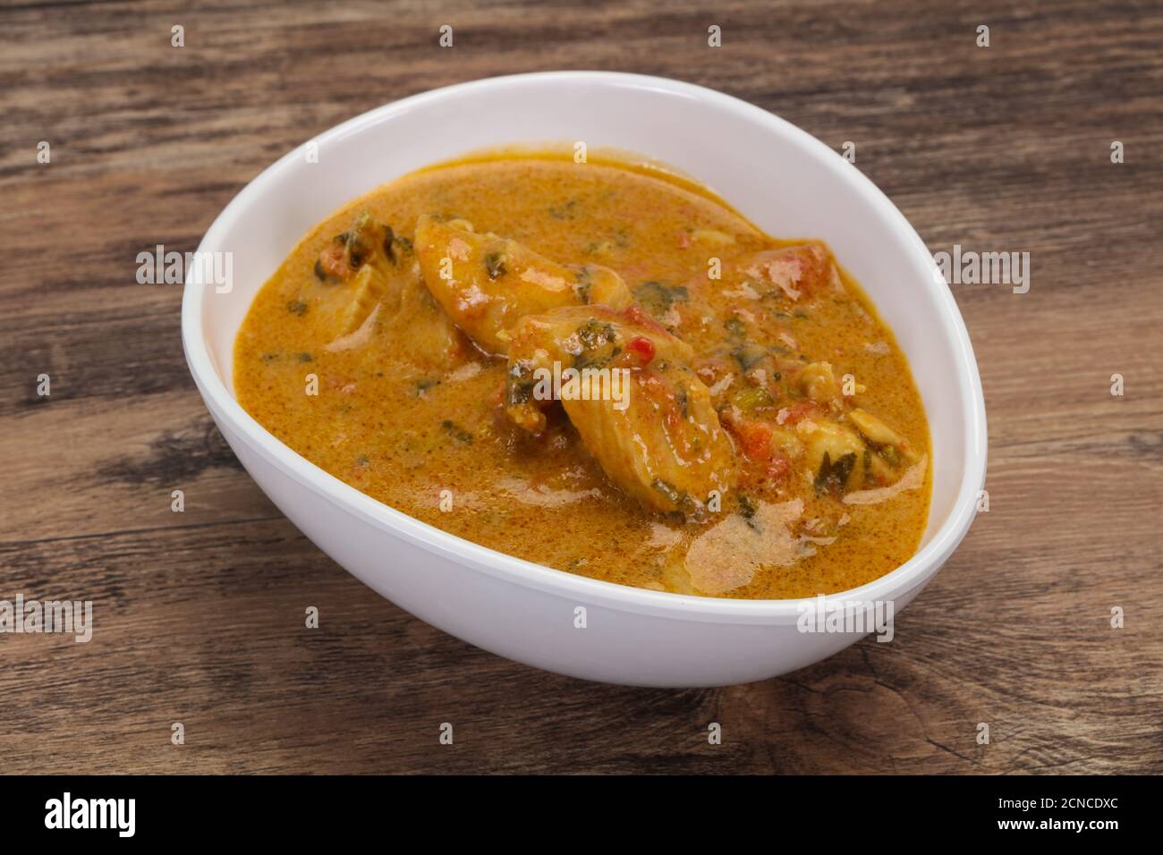Traditional thai curry chicken soup with coconut milk Stock Photo - Alamy