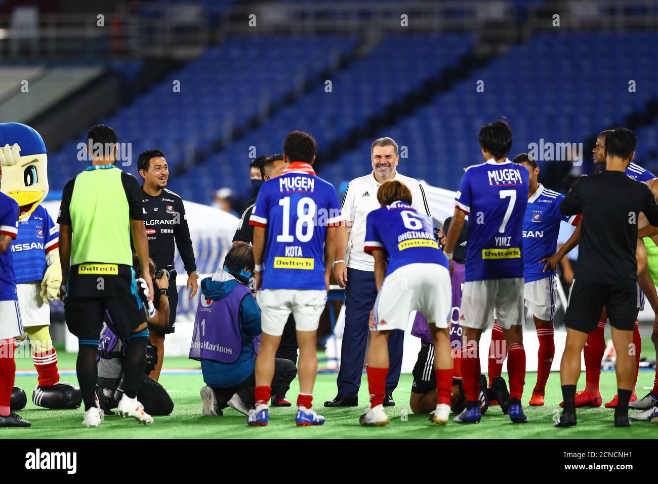 Manager Ange Postecoglou Of Yokohama F Marinos Celebrate After Winning The J League J1 Soccer Match Manager Ange Postecoglou Of Yokohama F Marinos Celebrate After Winning The J League J1 Soccer Match
