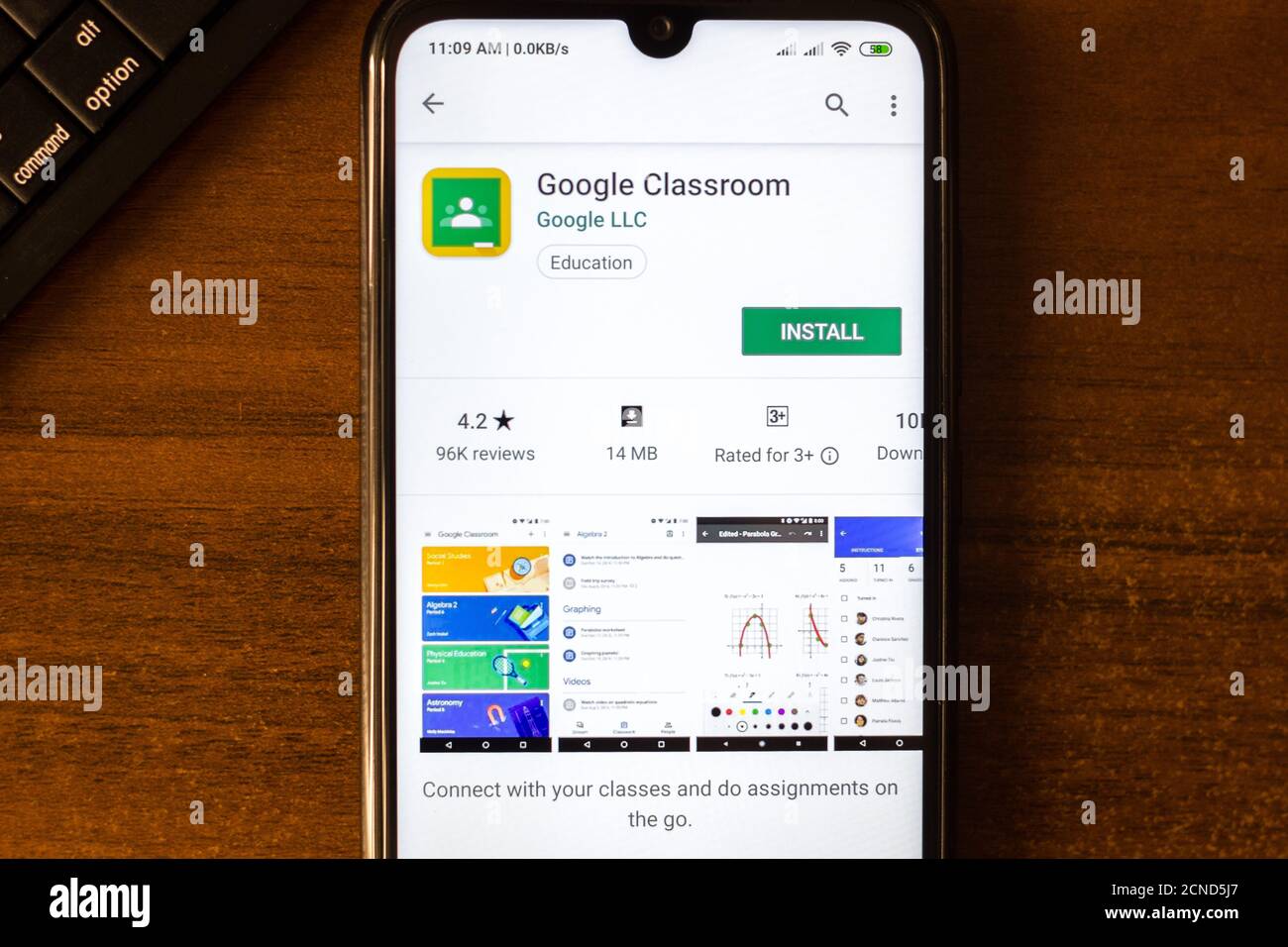 Google classroom screen hires stock photography and images Alamy