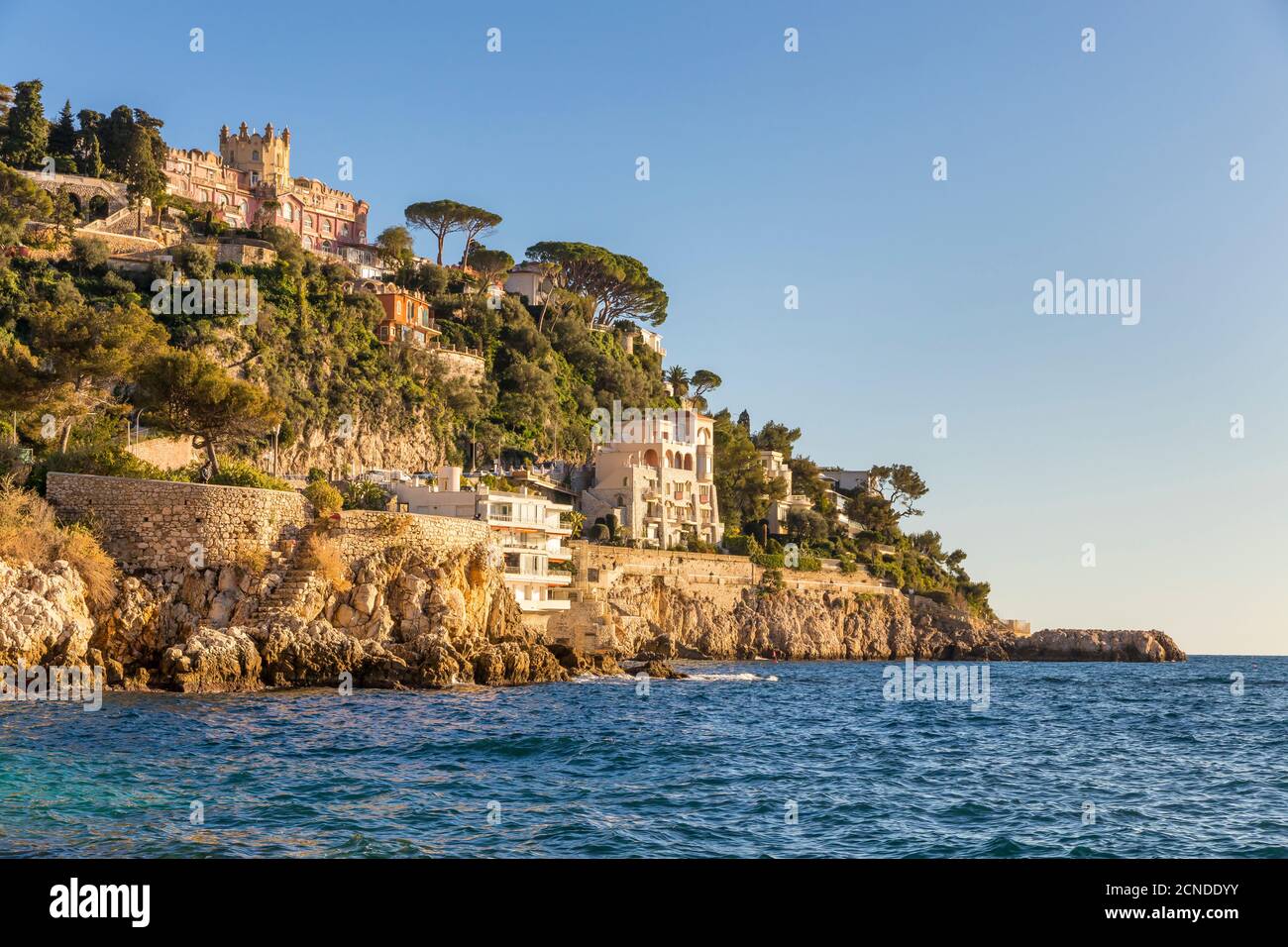 Panoramic Images Canvas Art Prints - Beach Landscape, Nice, French Riviera, Provence-Alpes-Cote d'Azur, France ( places > Europe > France > Provence