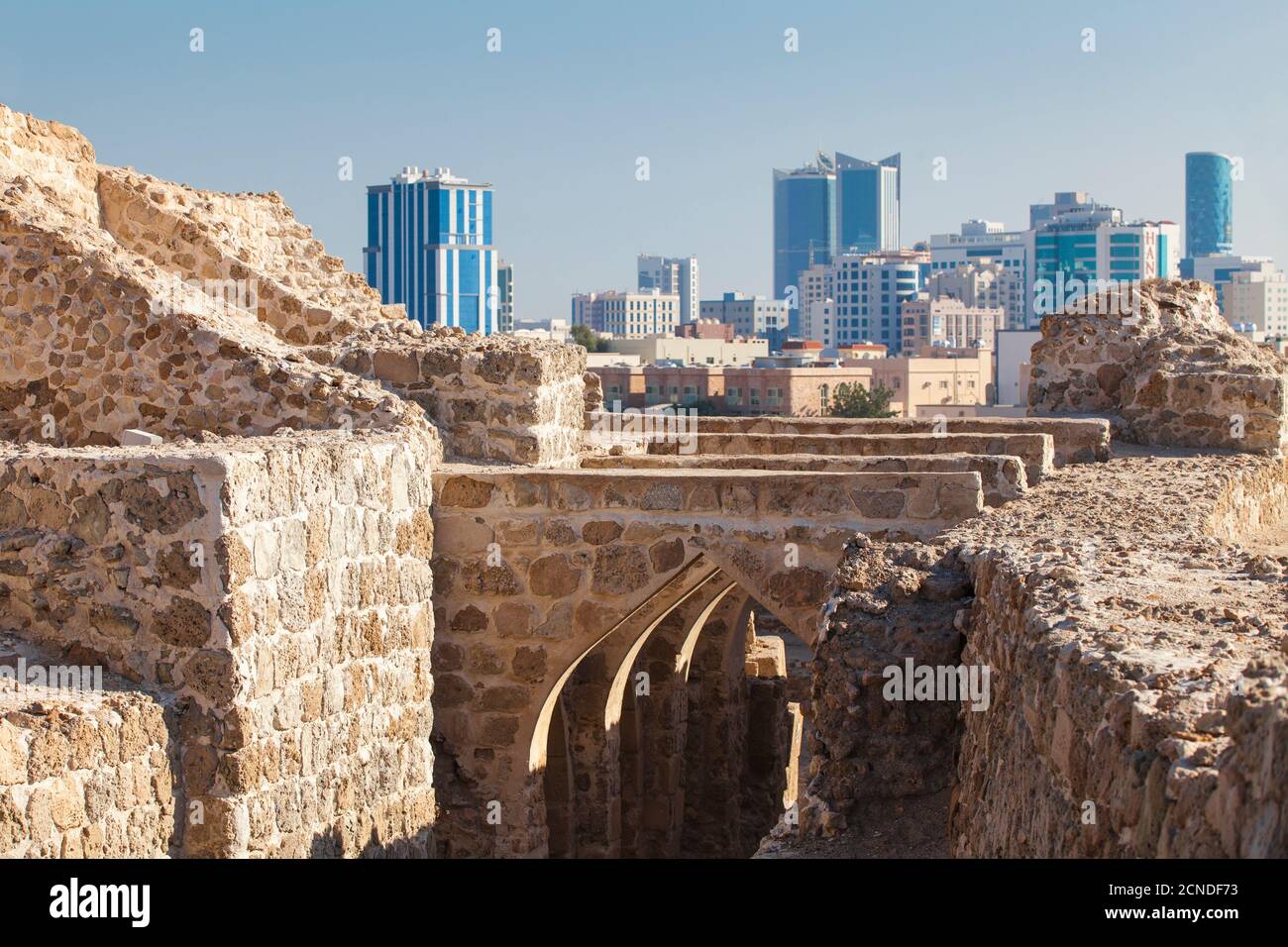Bahrain Fort, Manama, Bahrain, Middle East Stock Photo