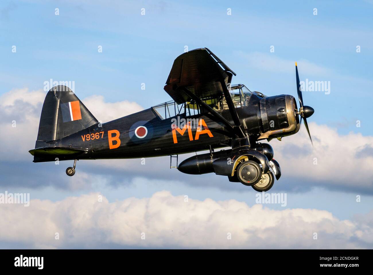 1940 Westland Lysander llla is a British army co-operation and liaison aircraft produced by Westland Aircraft. Stock Photo