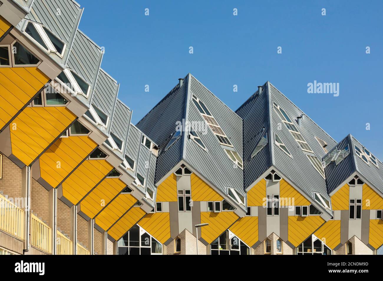 Cubic houses, Architect Piet Blom, Rotterdam, South Holland, Netherlands, Europe Stock Photo