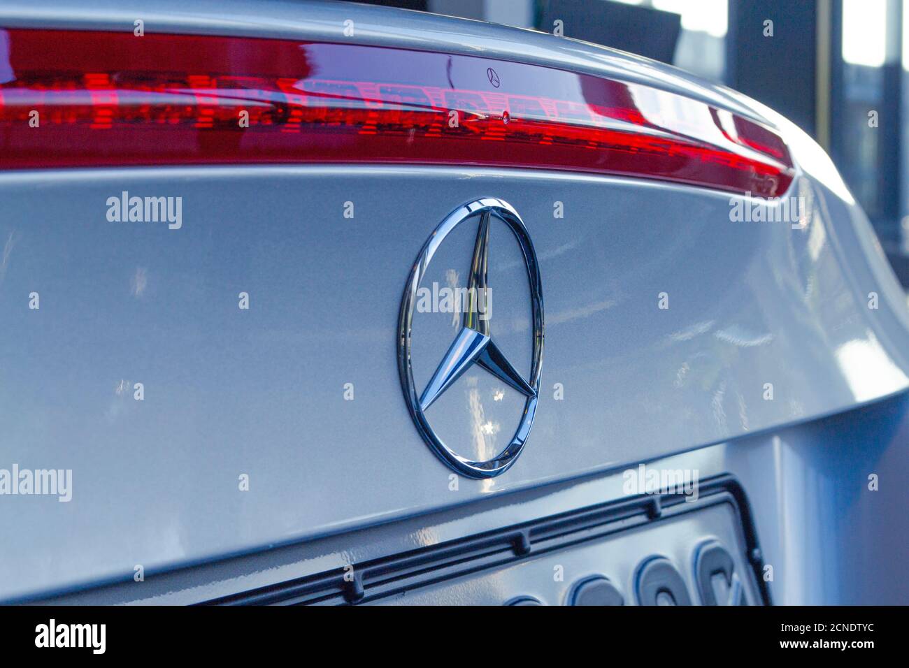 Bremen, Germany 17.01.2020 New SLC 300 in the Mercedes Benz Customer Center in Bremen