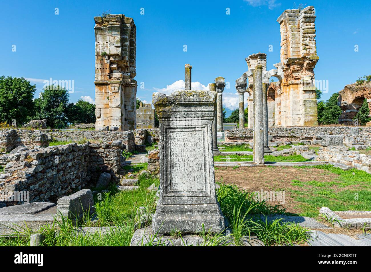 Philippi, UNESCO World Heritage Site, Macedonia, Greece, Europe Stock Photo