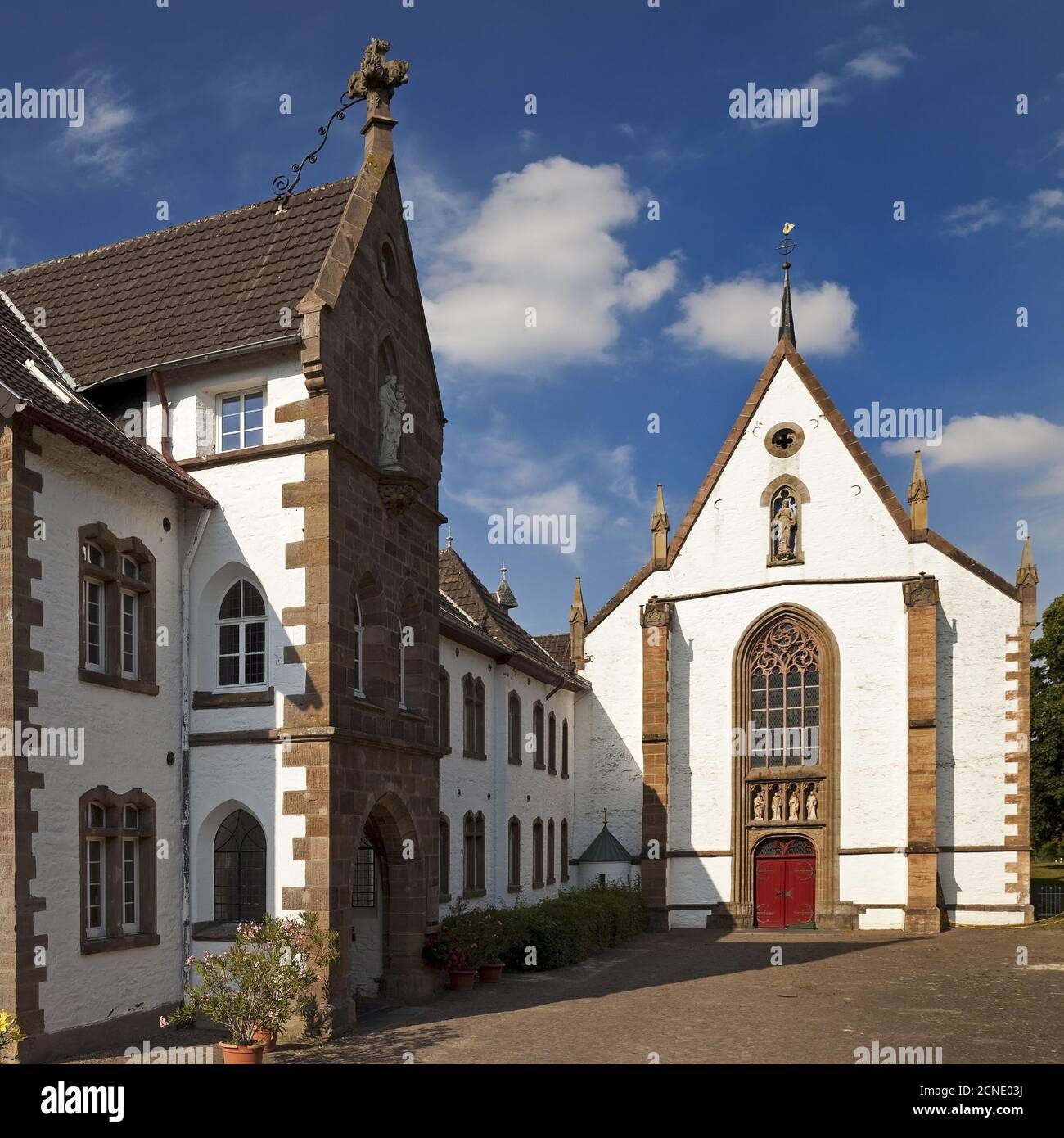 Mariawald Abbey, the only male Trappist monastery in Germany was closed in 2018, Heimbach, Germany Stock Photo