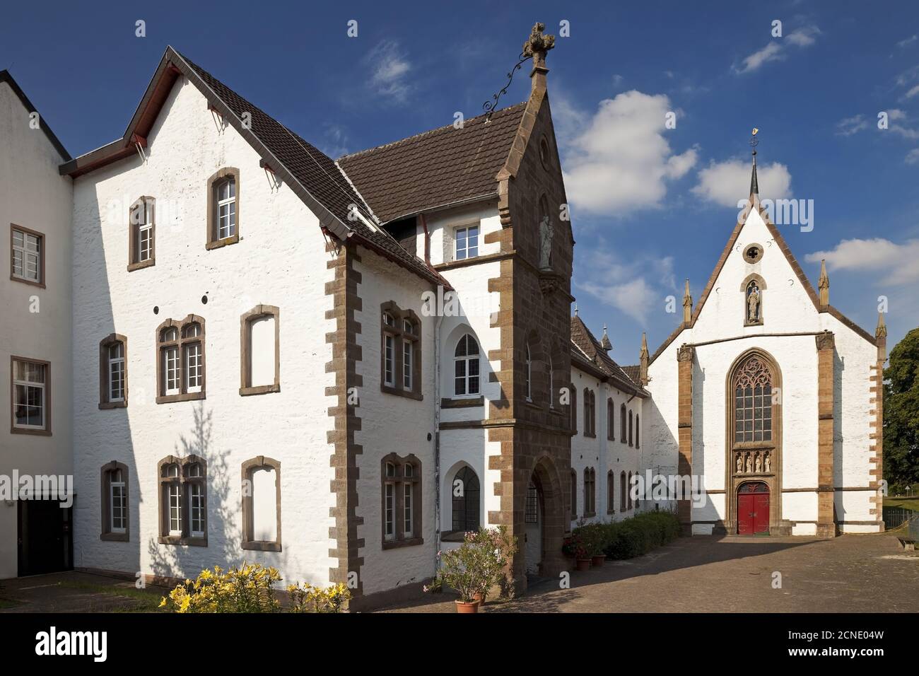 Mariawald Abbey, the only male Trappist monastery in Germany was closed in 2018, Heimbach, Germany Stock Photo