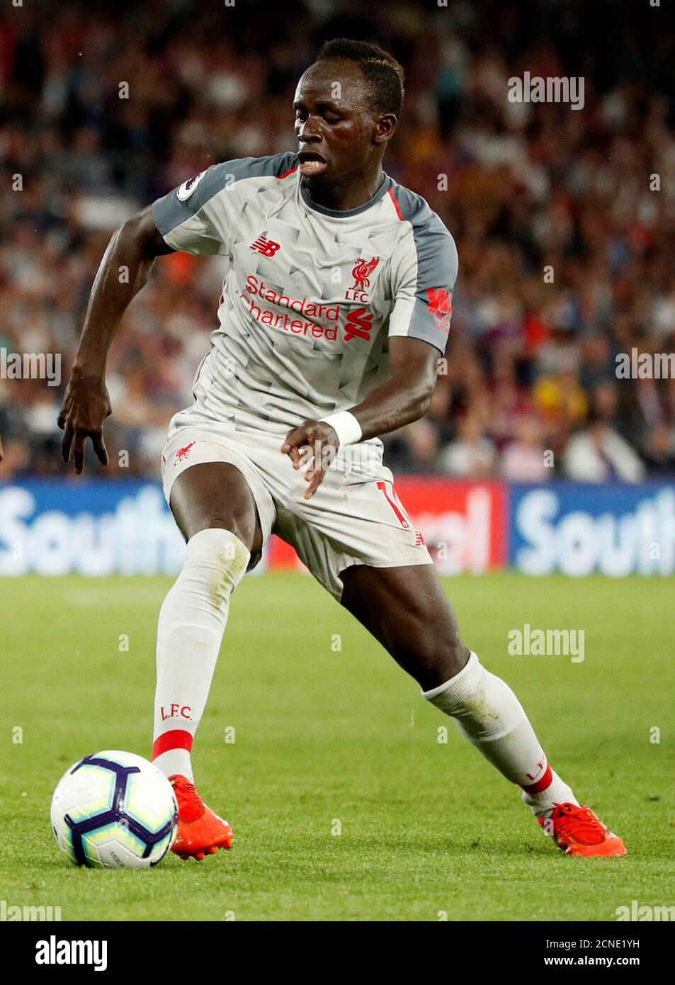 Soccer Football - Premier League - Crystal Palace v Liverpool - Selhurst Park, London, Britain - August 20, 2018 Liverpool's Sadio Mane  Action Images via Reuters/John Sibley  EDITORIAL USE ONLY. No use with unauthorized audio, video, data, fixture lists, club/league logos or 'live' services. Online in-match use limited to 75 images, no video emulation. No use in betting, games or single club/league/player publications.  Please contact your account representative for further details. Stock Photo