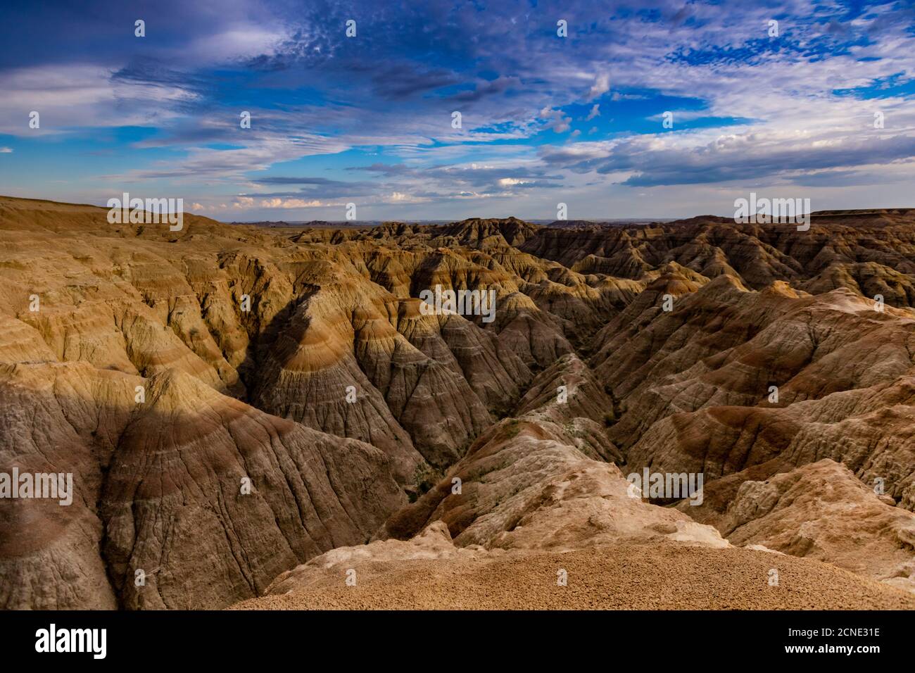 Breathtaking views in the Badlands, South Dakota, United States of America Stock Photo