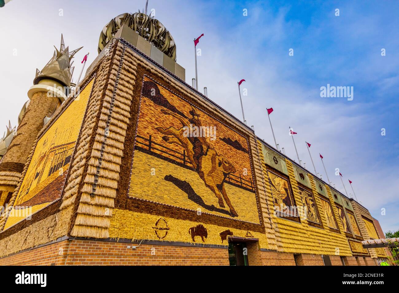 View of the exterior of the Corn Palace, Mitchell, South Dakota, United States of America Stock Photo