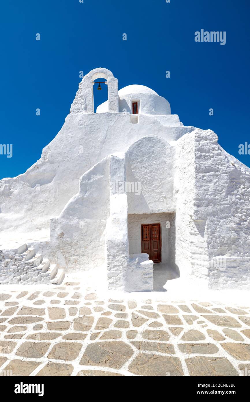 Panagia Paraportian chapel, Mykonos Town, Mykonos, Cyclades Islands, Greek Islands, Greece, Europe Stock Photo