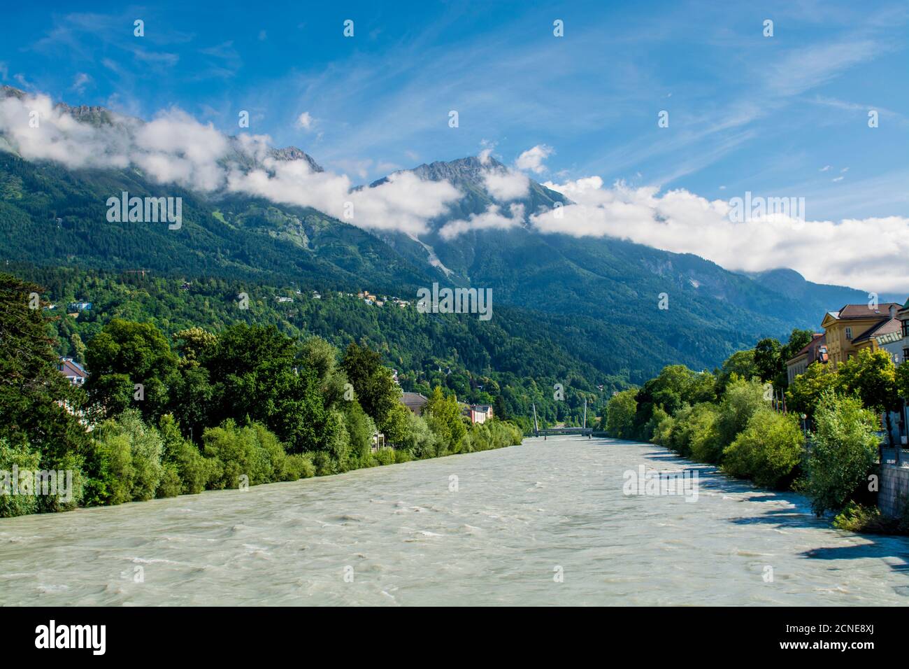 Inn River, Innsbruck, Tyrol, Austria, Europe Stock Photo
