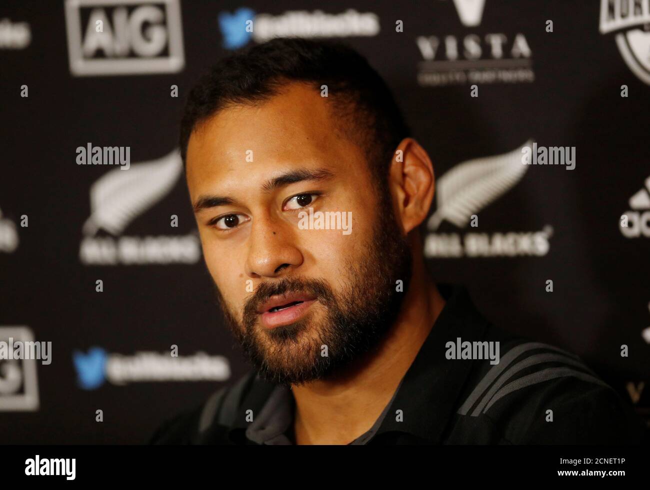 Rugby Union - New Zealand Team Announcement Press Conference - Stadio Olimpico, Rome, Italy - November 22, 2018 New Zealand's Patrick Tuipulotu during the press conference REUTERS/Alessandro Bianchi Stock Photo