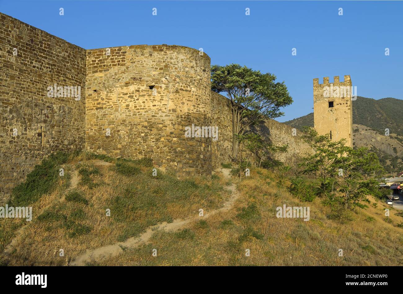 Genoese Fortress - One of the Three Surviving Medieval Fortresses on the  Crimean Coast Stock Image - Image of landscape, drone: 230853717