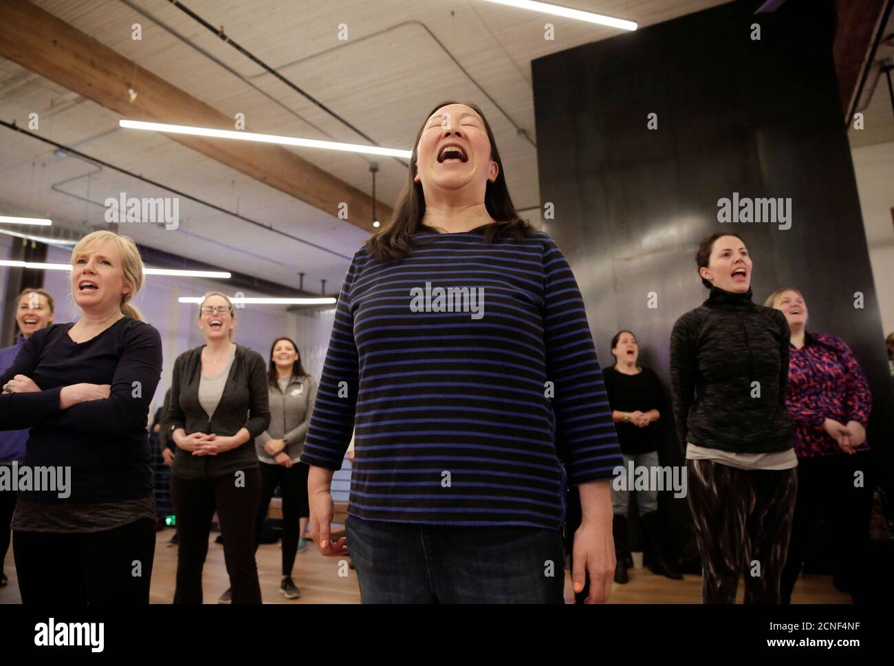 Self Defense Class Woman High Resolution Stock Photography And Images Alamy