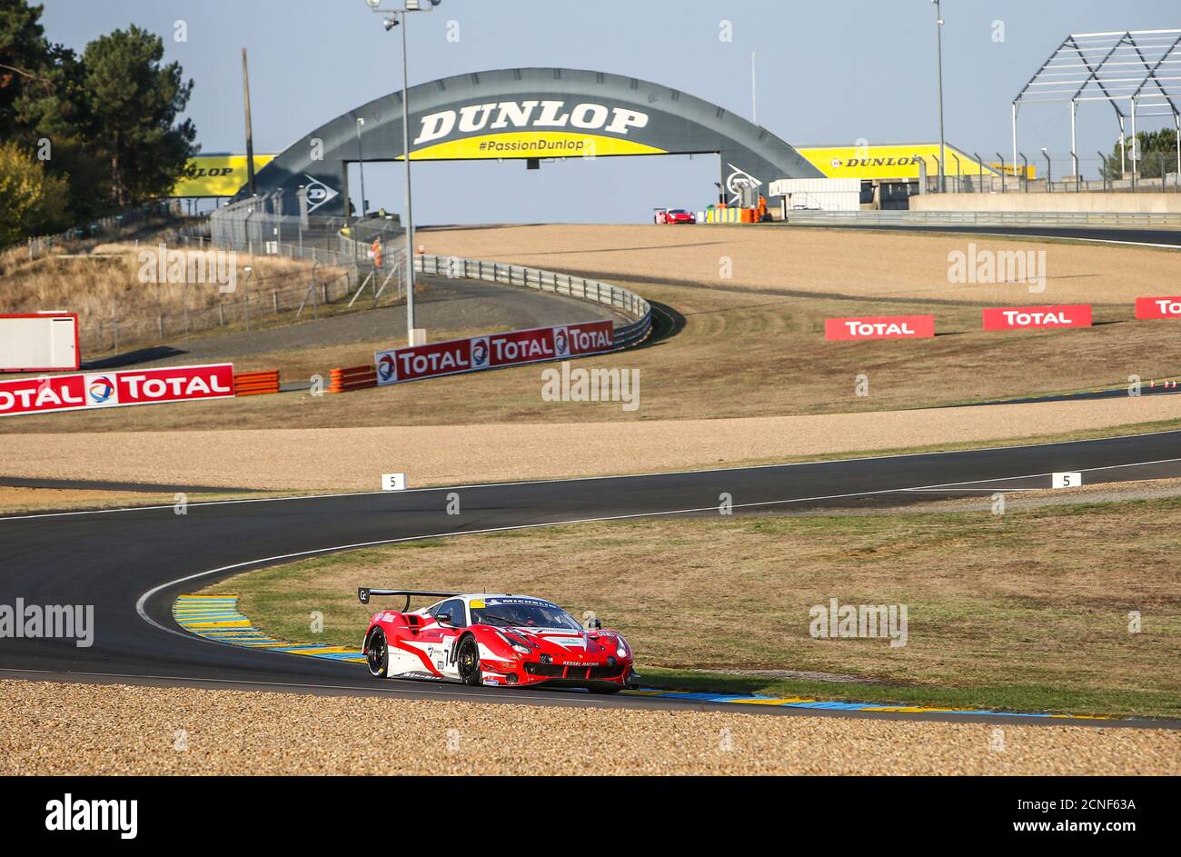 Le Mans, France. 18th Sep 2020. 74 Broniszewski Michael (pol), Perel David (zaf), Kessel Racing, Ferrari 488 GT3, action during the 2020 Road to Le Mans, 4th round of the 2020 Michelin Le Mans Cup on the Circuit des 24 Heures du Mans, from September 18 to 19, 2020 in Le Mans, France - Photo Thomas Fenetre / DPPI Credit: LM/DPPI/Thomas Fenetre/Alamy Live News Stock Photo