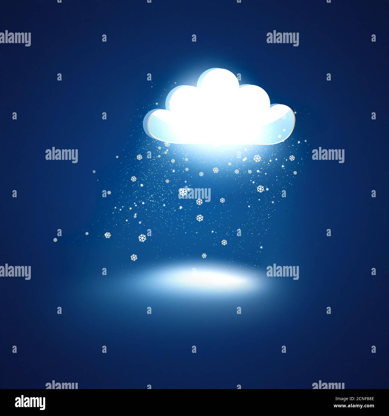 glowing cloud Stock Photo