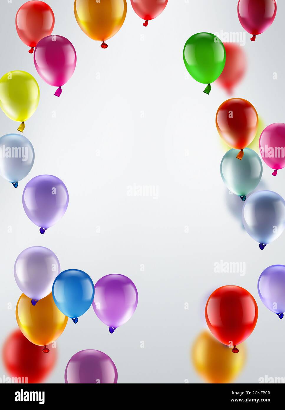 festive background with balloons Stock Photo