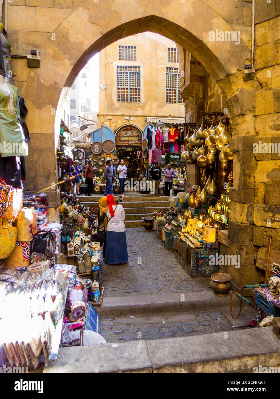 Khan el-Khalili Market, Cairo, Egypt Stock Photo