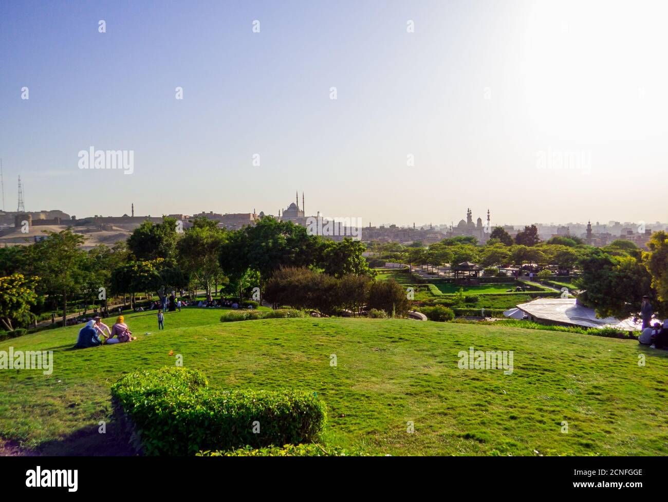 Al Azhar Park, Cairo, Egypt Stock Photo