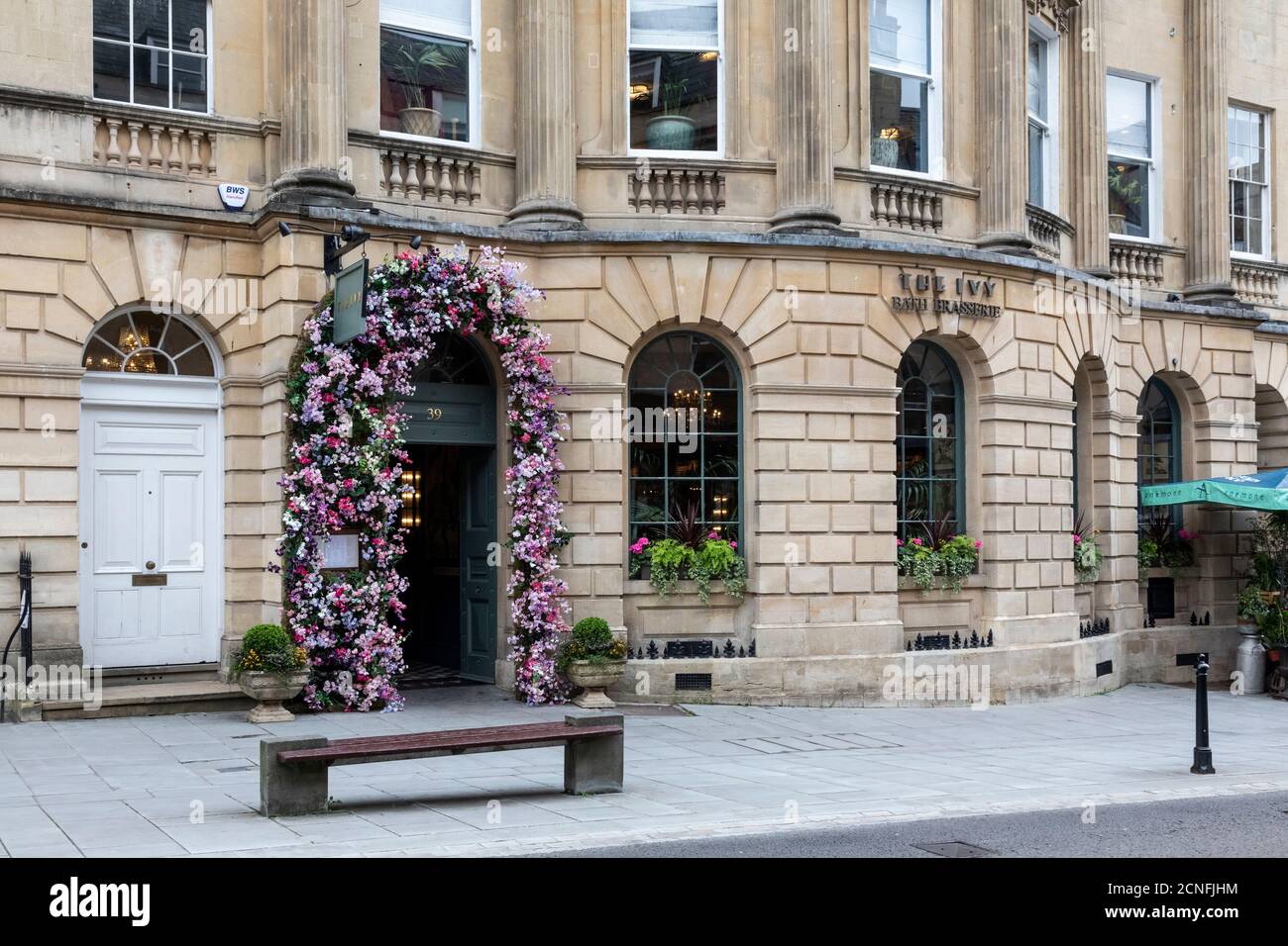 The Ivy Bath Brasserie Restaurant on Milsom Street, City of Bath