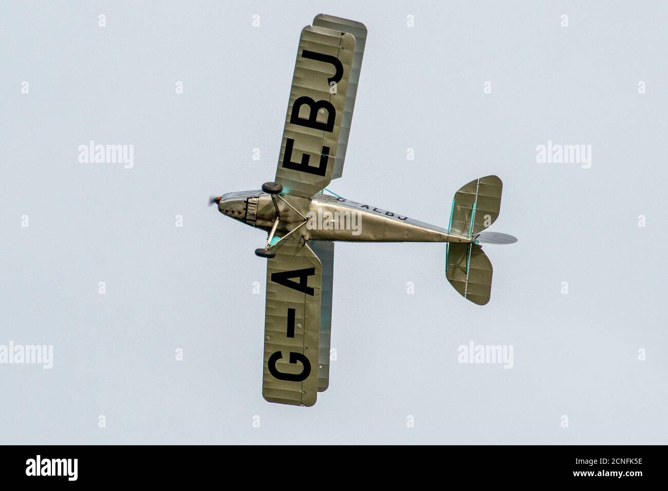 1932 Blackburn B2 was a British biplane side-by-side trainer aircraft of the 1930s. Designed and built by Blackburn Aircraft, 42 were built. Stock Photo