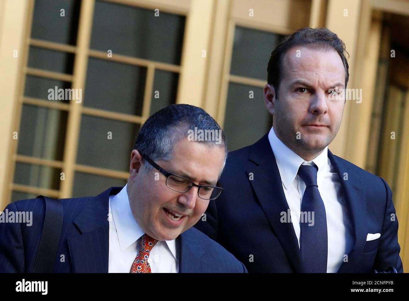 Former Swiss Banker Stefan Buck R Who Was Head Of Private Banking At The Now Shuttered Zurich Based Bank Frey Co Exits Following A Hearing At The U S Federal Court In New York
