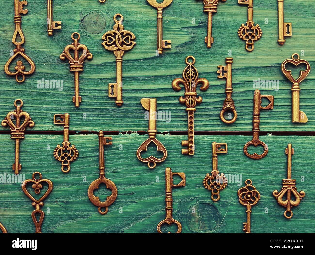 Different vintage keys Stock Photo Alamy