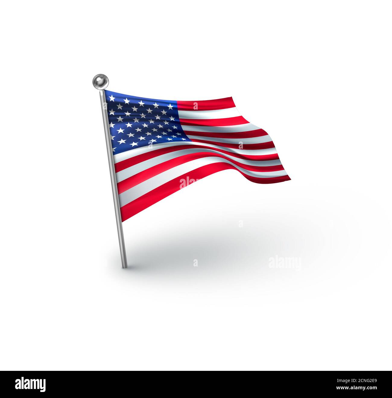 American Flag for Independence Day Stock Photo