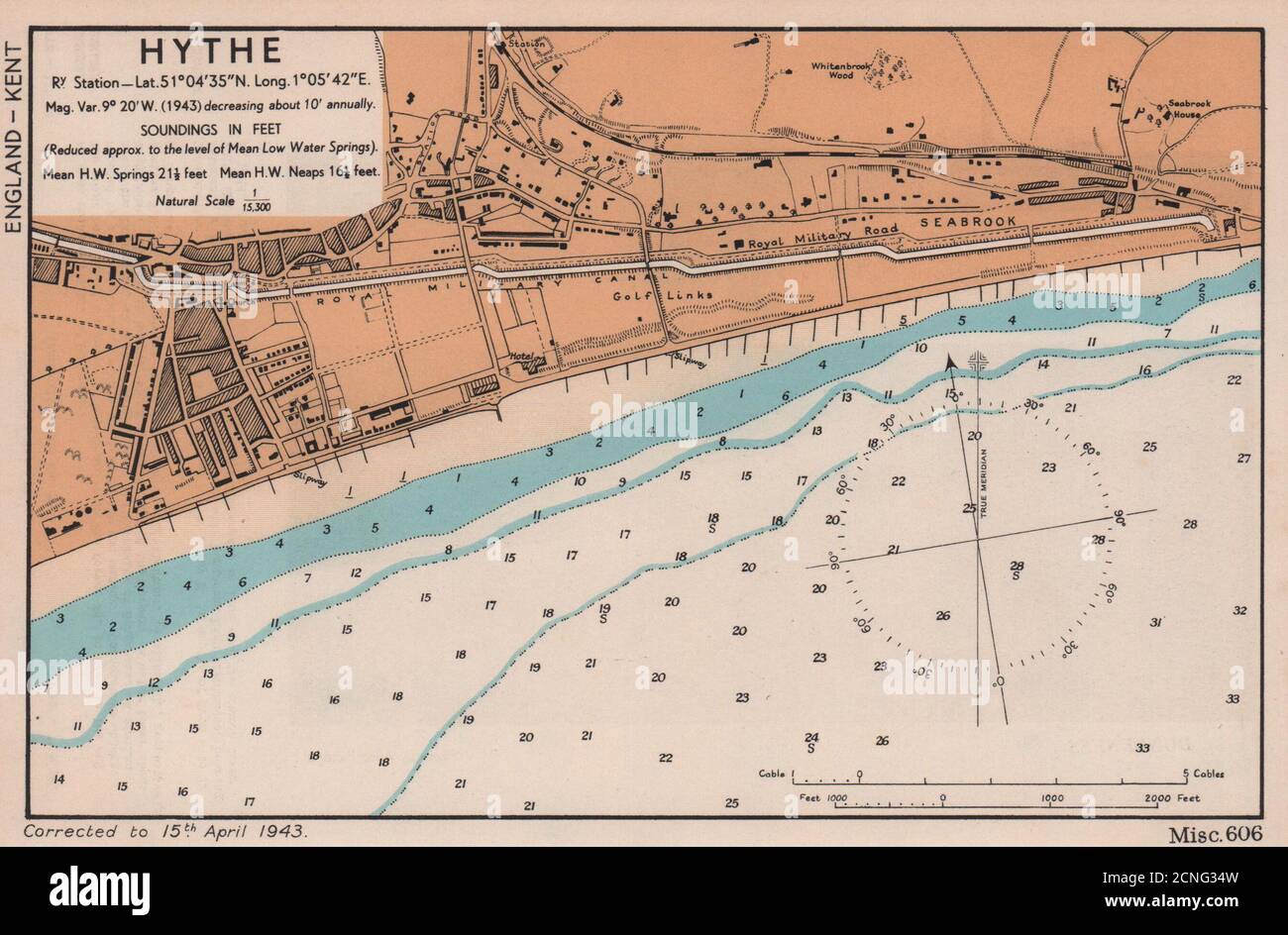 Map Of Hythe Kent Map Of Hythe High Resolution Stock Photography And Images - Alamy