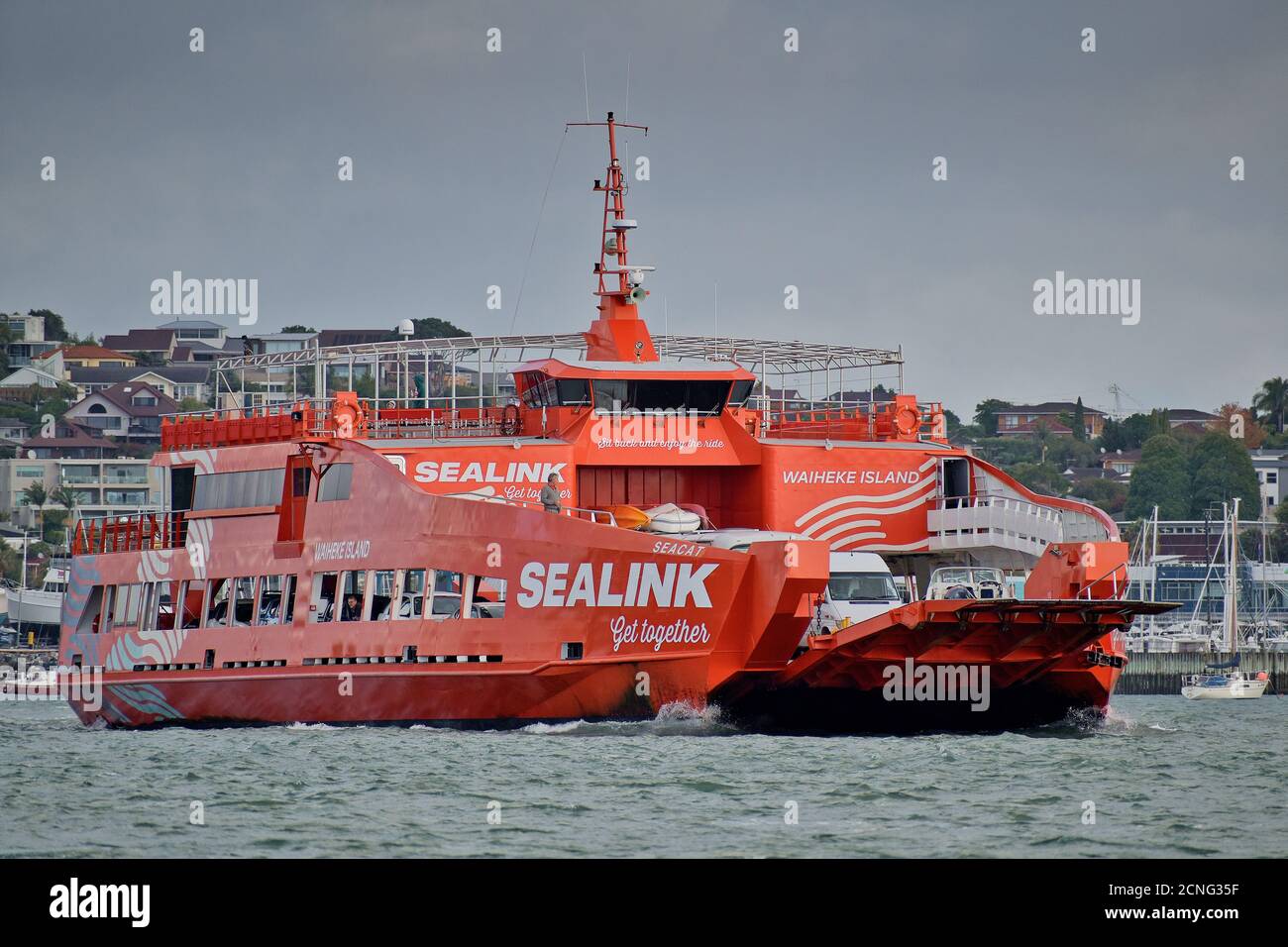 Sealink waiheke island car ferry hi-res stock photography and images ...