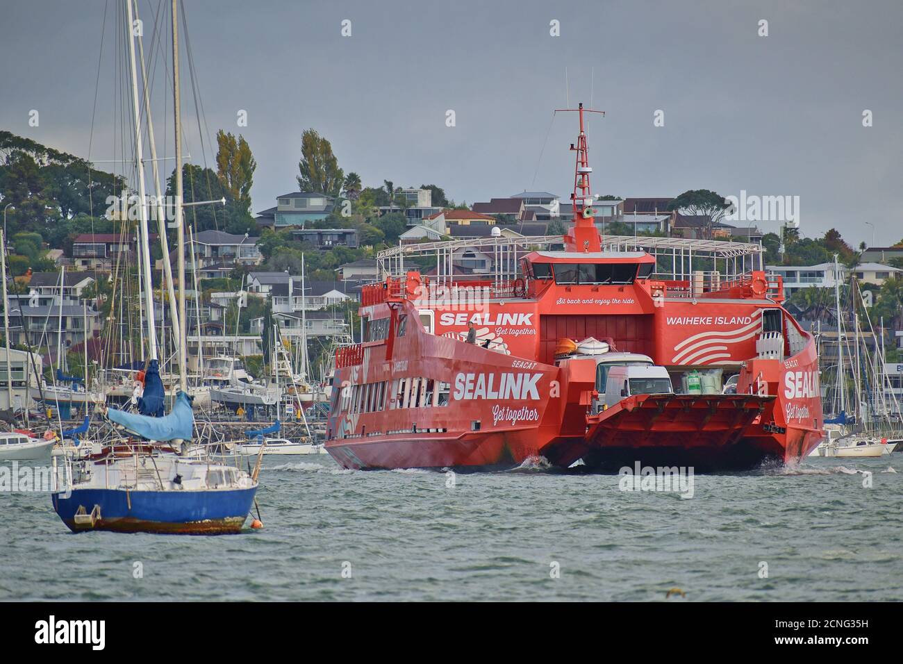 Sealink waiheke island car ferry hires stock photography and images