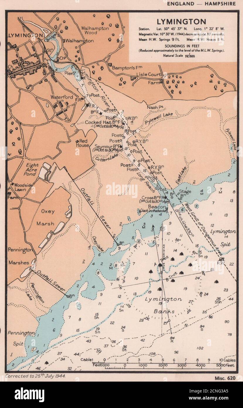 Map of lymington hires stock photography and images Alamy