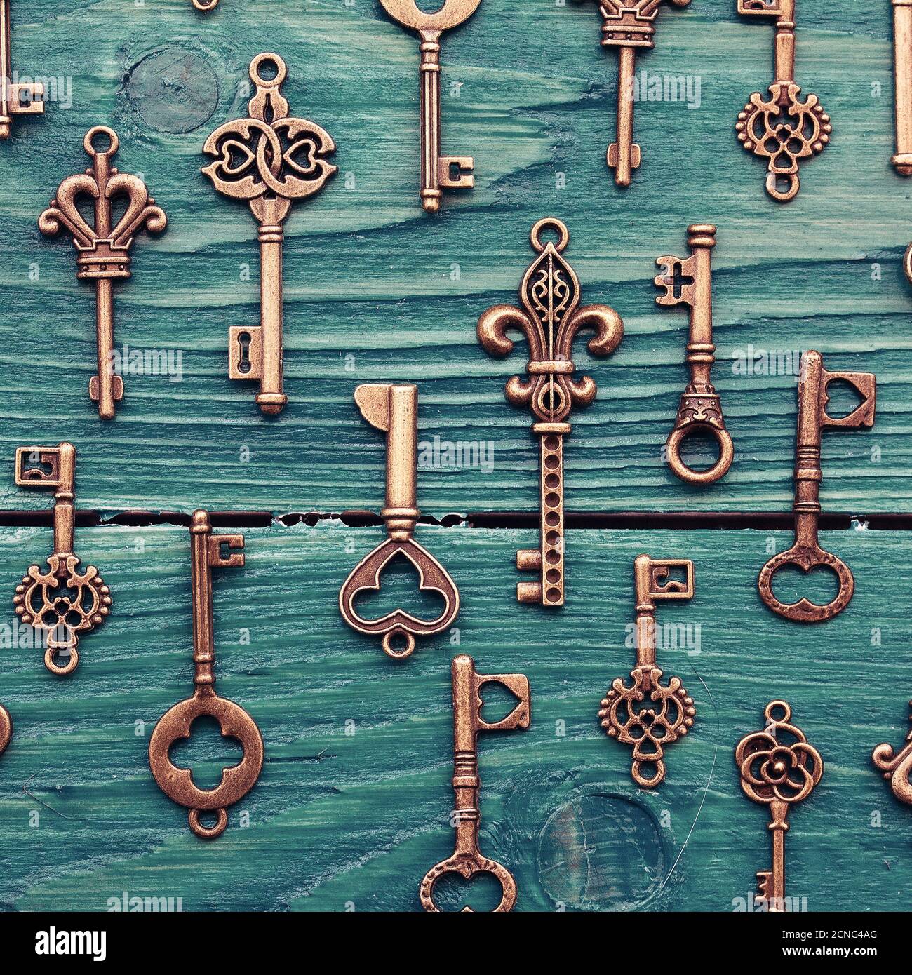 Different vintage keys Stock Photo Alamy