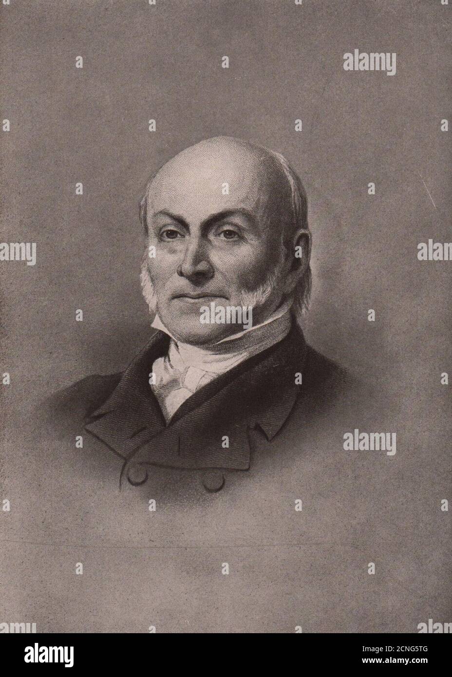 John Quincy Adams: Sixth President of the United States. US 1903 old print Stock Photo