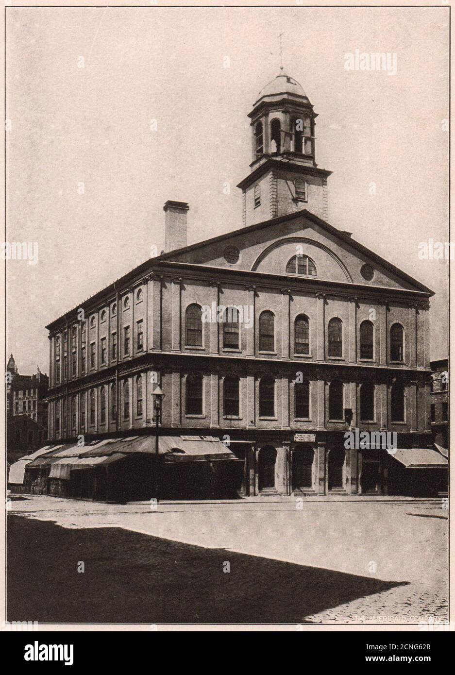 Faneuil Hall, Boston, Mass. Massachusetts 1903 old antique print picture Stock Photo