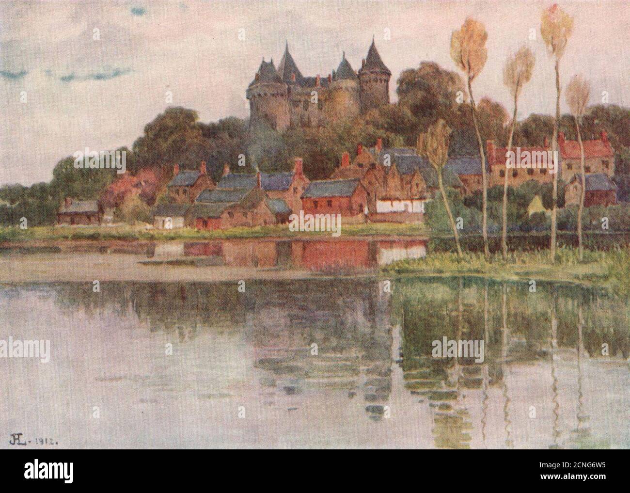 Château de Combourg. Ille-et-Vilaine. Côte d'Émeraude 1912 old antique print Stock Photo