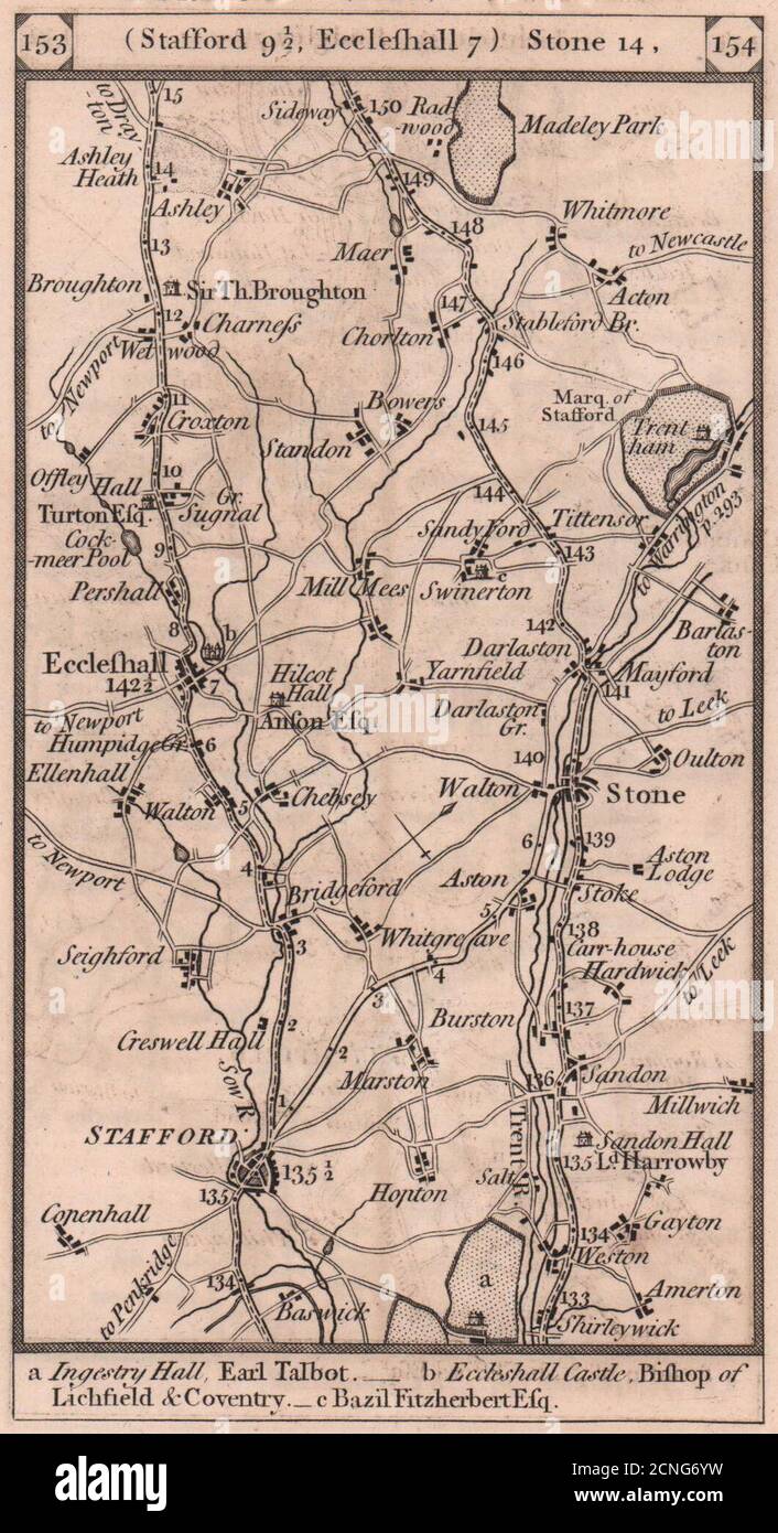 Stafford map hires stock photography and images Alamy